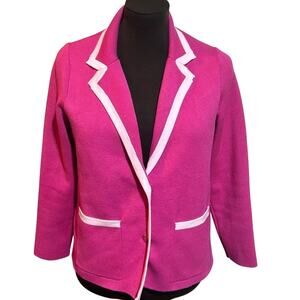Love Trend Pink Blazer Sweater Cardigan Size PS Preppy Office Work Wear Academia
